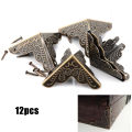 12pcs Angle Bracket Corner Protector Corner Code Decorative Bracket Corner Fittings With Screws Jewel Box Picture Frame Retro. 