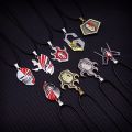 Bleach Necklace for Women Men Kurosaki Ichigo Metal Necklaces Anime Jewelry Pendant Chains Choker Charm Necklaces. 
