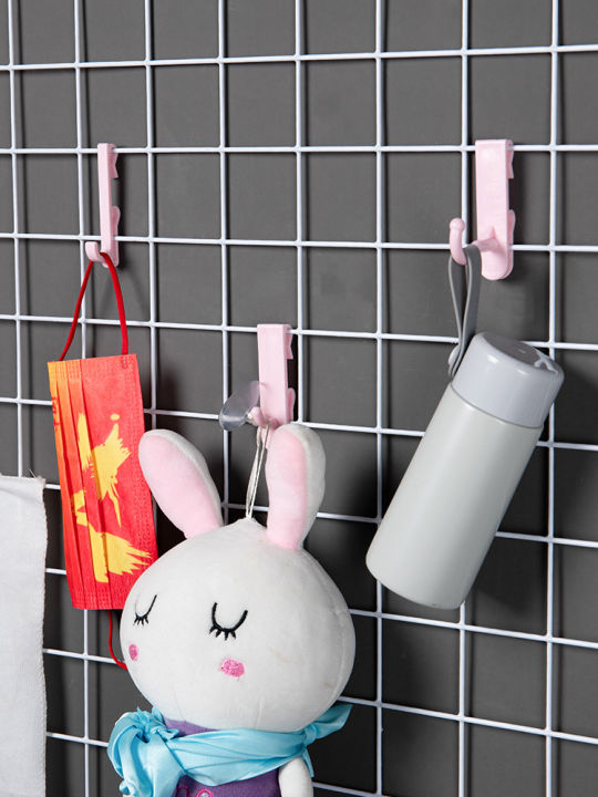 PK0K%20Wholesale%20Grid%20Sheet%20Barbed%20Wire%20Mesh%20Nailless%20Hook%20Shelf%20Wall%20Display%20Hook%20Kindergarten%20Storage%20Plastic%20Hanging%20-%20Image%205