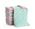 Kitchen Supplies Absorbent Hanging Towel Coral Fleece Tea Towel Microfiber Cleaning Towel Kitchen Car Cleaning- Kitchen Towel.