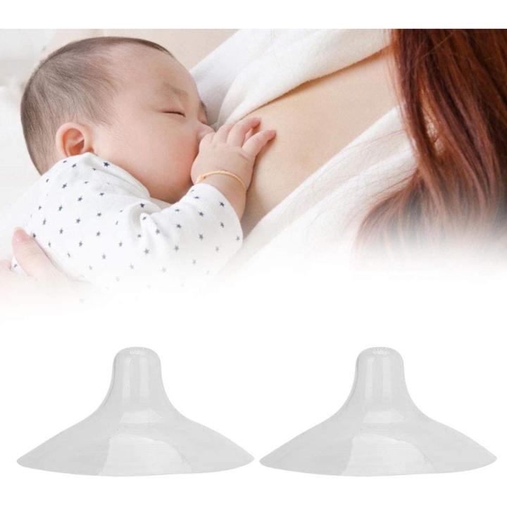 Silicone Nipple Protector, 2 Piece Nipple Shield Silicone Nipple Protector Breastfeeding Nipple Guard for Breastfeeding Nipple Shields with Boxes