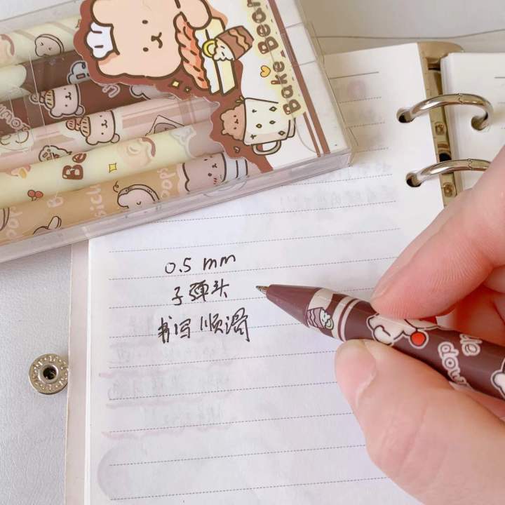 6Pcs/set%200.5mm%20Neutral%20Pen%20Korean%20Style%20Simple%20Cute%20Super%20Cute%20Creative%20Ins%20Style%20Student%20Black%20Pen%20Office%20Stationery%20-%20Image%205
