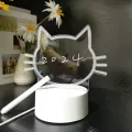 3D LED Note Board USB Message Board with Pen Creative Valentine's Day Acrylic Lamp Night Lights Gifts Bedroom Desk Lamp Romantic Occasion Festive Room Decoration. 