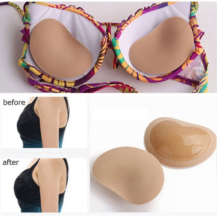 【selevn roind】2 pairs Bikini 2021 Chest Pad Bikini Set Push Up Padded Bikinis Swimsuit Women Swimwear Women Thicker Breathable Sponge Bra Pad