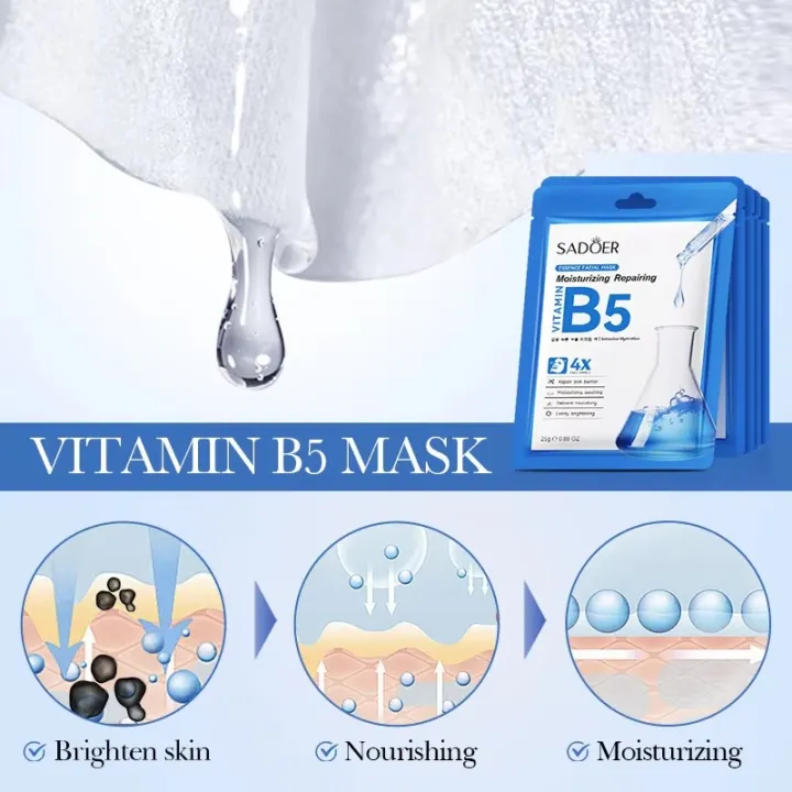 SADOER%20Vitamin%20B5%20Coenzyme%20Q10%20Moisturizing%20&%20Anti-Oxidant%20Facial%20Sheet%20Mask-%2025g%20-%20Image%203