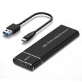 NVME SSD Enclosure, M.2 NVME to USB C Adapter with Black case, USB 3.1 Gen 2 (10 Gbps) M2 PCIE SSD.