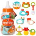 Soft glue Dumbbell Baby Hand Teether With jhunjhuni CN -1pcs. 