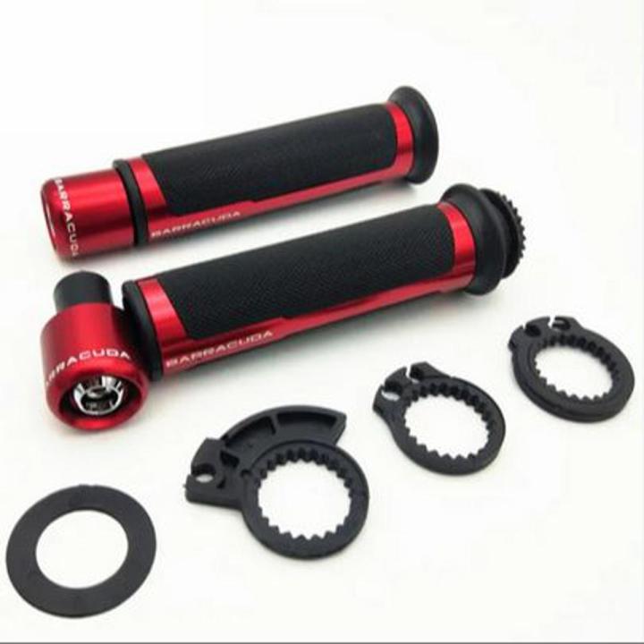 Barracuda Universal Complete Handle Grip for Motorcycle- red