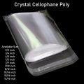 Bundle of 50 Crystal Cellophane Crystal Cellophane Poly for Packaging Material Print Label.