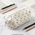 Simple Black Bow Pencil Case Ins High-value Cute Girl Student Makeup Bag Large Capacity Stationery Storage Bag (Multi Design & Color)). 