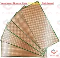 Veroboard Normal Line 14.5×6.5cm Stripboard PCB Printed Circuit Board For Prototyping Designing Weld Soldering Arduino DIY. 