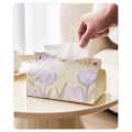Leather Tulip Drawer Modern Tissue Box Creative Napkin Case Home Decoration Office Desktop Ornaments Simple Tissue Storage. 