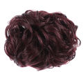 Flower Bud Head Wig Claw Clip In Hairpiece For Women Messy Curly Short Synthetic Hair Extension Chignon Donut Roller Demoo. 
