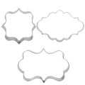 3Pcs Silicone Fondant Cake Mold Cookies Cutter Sugarcraft DIY Decorating Tools. 