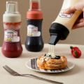 350ml 5 Hole Squeeze Condiment Bottles With Nozzles Plastic Ketchup Mustard Hot Sauces Olive Oil Bottles Kitchen Accessories. 