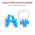 Silicone Swimming Earplugs Nose Clip Sets Waterproof Ear & Nose Protector Block Water Soft & Comfortable For Children Adults. 