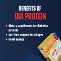 GN DIA PROTEIN- 800g - 100% Natural & Safe- Diabetic Protein Drink, Blood Sugar Management. 