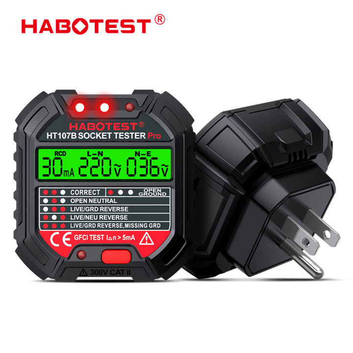 HABOTEST%20HT107D%20GFCI%20Socket%20Tester%20Electric%20Leakage%20Finder%20With%20Voltage%20Display%2048V-250V%20Outlet%20Tester%20Automatic%20Electric%20Circuit%20Polarity%20Voltage%20Detector%20Breaker%20Finder%20-%20Image%202