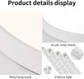 LED Ceiling Light Round Ultra Slim 24 W Diameter 30 x 4 cm Warm White 3000 K Lamp for Living Room Bedroom Office Kitchen Office (White).