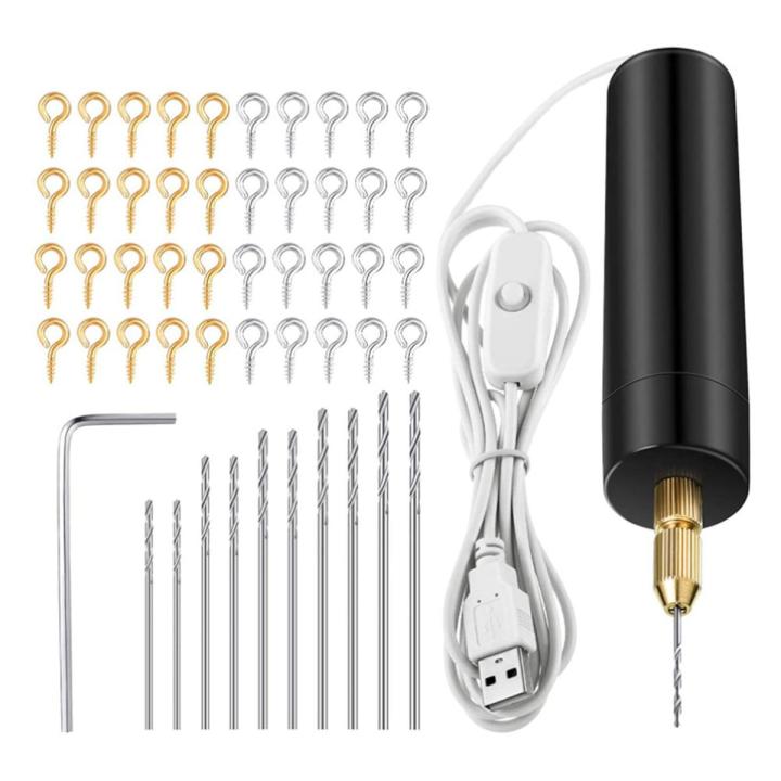 (New)Electric Rein Drill et,Mini Drill for DIY Keychain Craft Making