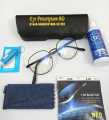New metal round shape luxurious frame and blue cat glass UV 420 Anti Blue blue light protection. 