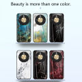 Biruiqu For Honor X9D Fashion Marble Tempered Glass Back Case Cover. 