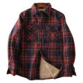 Men Fleece Shirt Jacket Plaid Winter Thermal Lined Flannel Shirt Jacket Soft Warm Outdoor Sports Shirts Male Casual Jackets.
