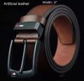 Stylish chocolate artificial leather belt for men - Belt For Men.
