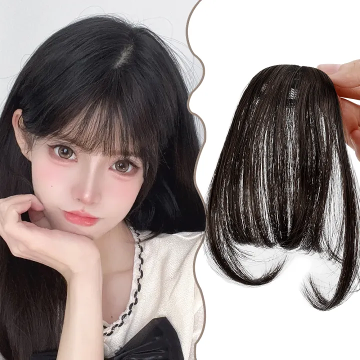 1/5Pcs%20French%20Air%20Bangs%20Wig%20Piece%20Women's%20Natural%20High%20Temperature%20Yarn%20Hair%20French%20Comic%20Hair%20Fashion%20Accessory%20-%20Image%203