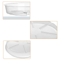 10 Pack Plant Saucers Drip Tray 6 Inch Clear Plastic for Indoor Plants, Plant Drip Tray for Pots. 