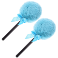 Puff On A Stick Lollipop Shape Powder Puff Fluffy Loose Body Puff Face Soft Makeup Puff. 