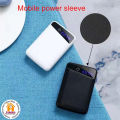 Portable Stylish First Charging Power Bank Case White (Use 3 Piece's 18650 Battery). 