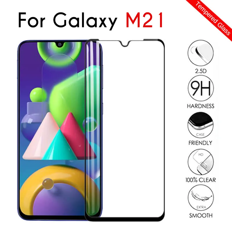 9D Protective Glass for Samsung M21 Tempered Glass For Samsung