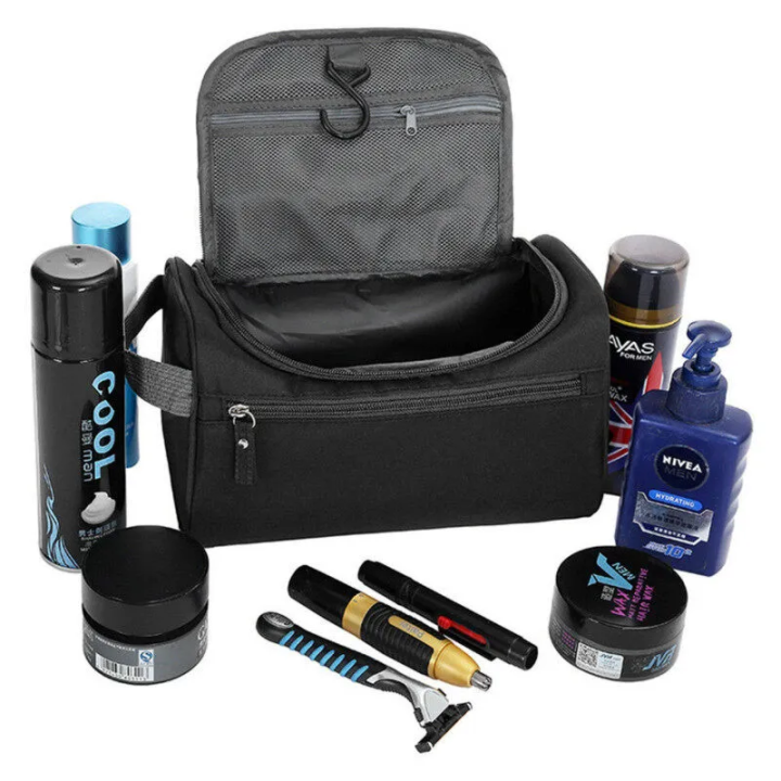 Waterproof Travel Cosmetic Toiletry Bag for Man and Women Makeup Bag