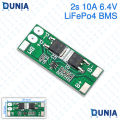 BMS 2S 6.4V 10A LiFePo4 Battery Protection Board.