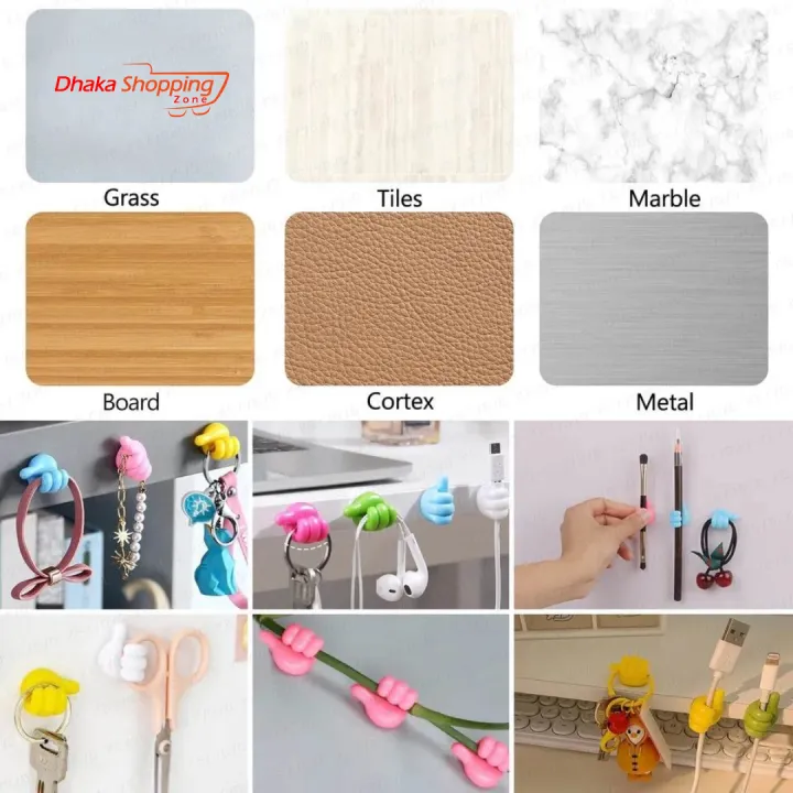 Multifunctional%20Clip%20Holder%20Thumb%20Hooks%20Wire%20Organizer%20Wall%20Hooks%20Hanger%20Strong%20Wall%20Holder%20for%20Kitchen%20Bathroom%20-%20Image%205