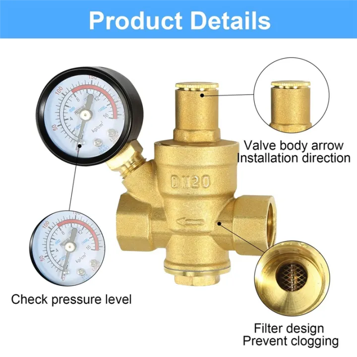 Water%20Pressure%20Reducing%20Valve%203/4In%20with%20Gauge,%20Adjustable%20Water%20Pressure%20Reducing%20Valve%20for%20Water%20Pressure%20Regulator%20DN20%20-%20Image%206