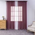 Easy To Install Transparent Window Gauze Solid Color Simple Partition Screen Curtain Modern Window Curtain Bedroom. 