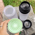 600/800ML Fashion Round Frosted Plastic Water Bottle BPA Free Portable Tea Strainer Large Capacity Sport Transparent Water Cups.