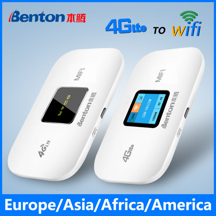 Benton WiFI 4G LTE yönlendirici taşınabilir kilidini 4G kablosuz SIM kartlı Router yuvası açık Hotspot 150Mbps cep WiFi tekrarlayıcı