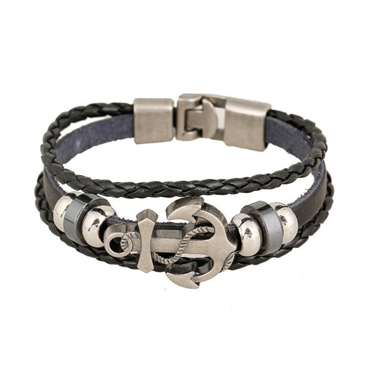 Latest Collection Leather Charm Bracelet For Boys And Men For Daily Party