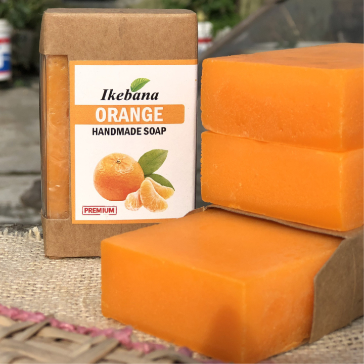 Ikebana Premium Orange Handmade Soap- 90 gm