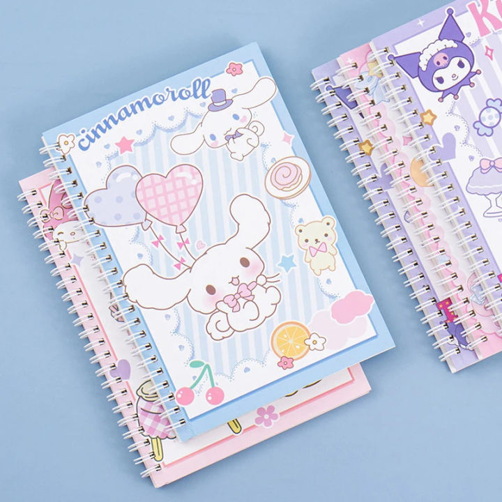 Kawaii Lil' Kuromi coil notebook A5 Notebook exercise book Girls cute stationery cinnamon learning stationery notepad diary