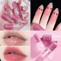 Mini Capsule Shape Glitter Transparent Lip Gloss Crystal Jelly Color-Changing Lipstick Long Lasting Moisturizing Liquid Lipstick. 