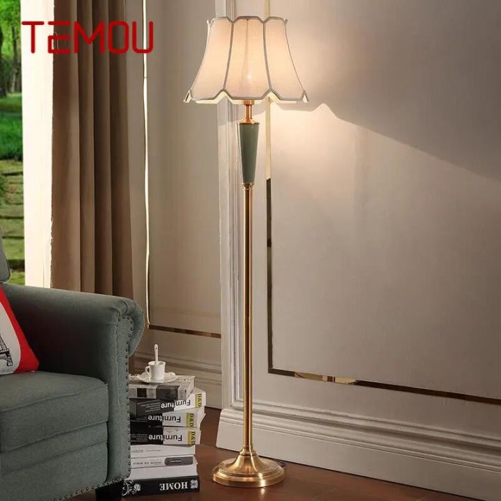 TEMOU Modern Ceramics Floor Lamps Standing LED Nordic Creative Fashion Table Light For Home Living Room Bedroom Decor