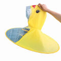 Cute Yellow Duck Cartoon Children Raincoat Jacket Waterproof Outfit Rain Cover Baby Kids Poncho Cloak.