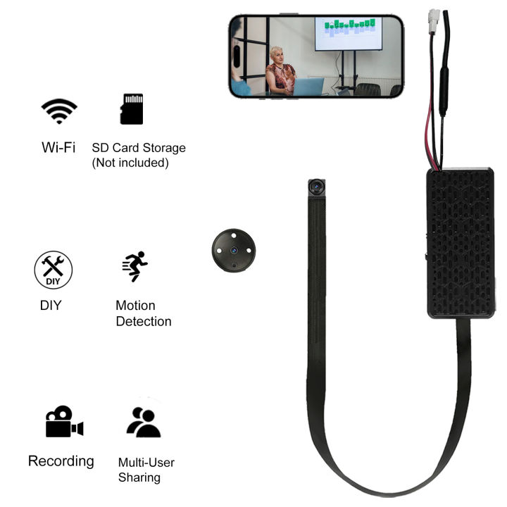 DIY HD Mini Camera Your Secret Surveillance Solution with Motion