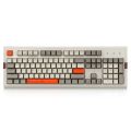 Ajazz AK510 104 Keys Retro Mechanical Keyboard SA Ball Cap PBT Internet Cafe Gaming RGB Lighting Keyboard, Cable Length 1.6m, Style:RGB Backlight + Three Orange Keycaps. 