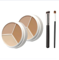 Sweet Mint Concealer, Tri-color Concealer Palette of Covers Acne Marks Dark Circles. 