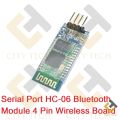 HC 06 Bluetooth Module Serial Port HC-06 Integrated Bluetooth Module Serial Port 4 Pin HC06 Board For Arduino Electronics Project. 